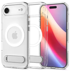   iPhone 17 Air tok Spigen Ultra Hybrid S MagSafe átlátszó/fehér tok