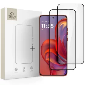   Motorola Edge 50 Neo / 60 Neo üvegfólia Tech-Protect Glass Fit+ 2-pack fekete