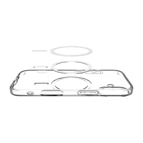 iPhone 17 Spigen Liquid Crystal Mag Magsafe átlátszó/fehér tok-8800283315295 5 kép