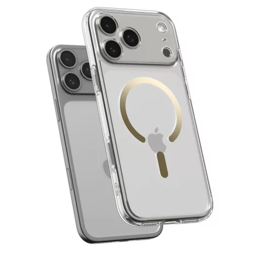 iPhone 17 Pro Spigen Ultra Hybrid Mag Magsafe tok átlátszó/arany-8800283314809 5 kép