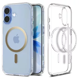   iPhone 17 Spigen Ultra Hybrid Mag Magsafe átlátszó/arany tok
