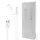 Huawei gyári USB kábel Micro USB + USB Type-C véggel 1m fehér