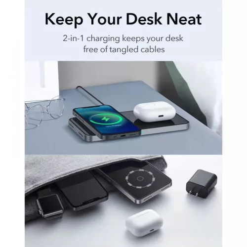 ESR HaloLock 2in1 MagSafe mágneses vezeték nélküli gyorstöltő fe-4894240110867 5 kép