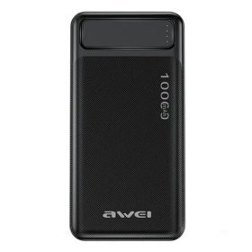 AWEI PowerBank P5K 10000mAh 2.1A fekete 2xUSB