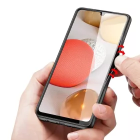 Dux Ducis Fino nylon bevonatú tok Samsung A42 5G zöld-6934913055922 2 kép