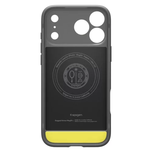 iPhone 17 Pro Spigen Rugged Armor Magsafe szürke tok-8800283314625 3 kép