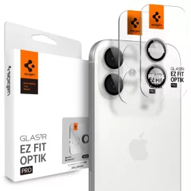   iPhone 16 / 16 Plus / 17 ezüst Spigen Optik Pro Glas.tr ”Ez Fit” kamera üvegfólia 2 darabos