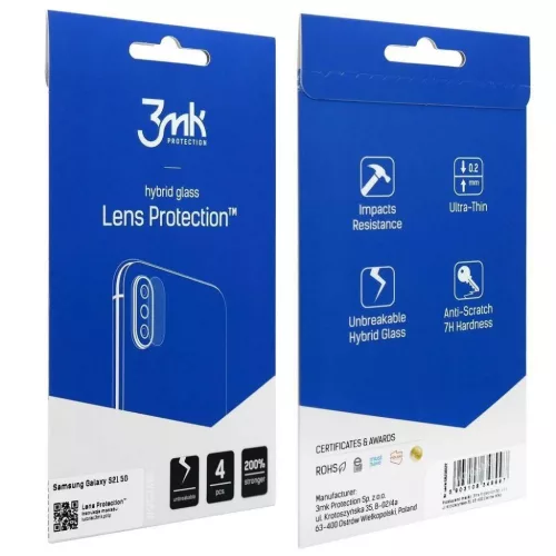 3MK 4x Kameralencse védő üvegfólia Samsung S21+ Plus-5903108349000 4 kép