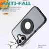 iPhone 17 forgatható gyűrűs, Magsafe tartós telefontok fekete Alph- 4 kép