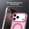 iPhone 17 Pro MagSafe hibrid TPU + PC tok rózsaszín Alphajack CandyM- 3 kép