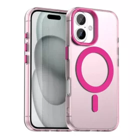   iPhone 17 MagSafe hibrid TPU + PC tok rózsaszín Alphajack CandyMag