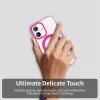 iPhone 17 MagSafe hibrid TPU + PC tok rózsaszín Alphajack CandyMag- 2 kép
