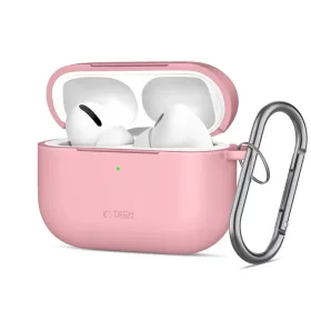 Apple AirPods Pro 3 Szilikon Kampó Tok Púder Rózsaszín