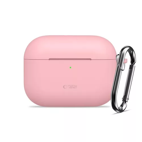 Apple AirPods Pro 3 Szilikon Kampó Tok Púder Rózsaszín-5906302333127 2 kép