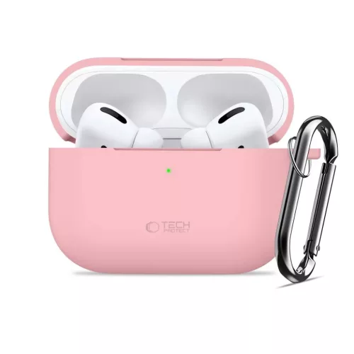 Apple AirPods Pro 3 Szilikon Kampó Tok Púder Rózsaszín-5906302333127 3 kép