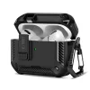 Apple AirPods Pro 3 Tech-protect Carbonox Magsafe Tok Fekete