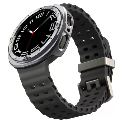 Samsung Galaxy Watch 8 (44 mm) Spigen Bezel Tune Pro Pilot ezüst tok-8800283311433 10 kép