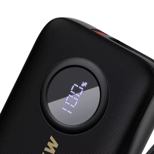Dudao K14 10000mAh power bank with USB-C / Lightning cables - black-6977196681549 2 kép