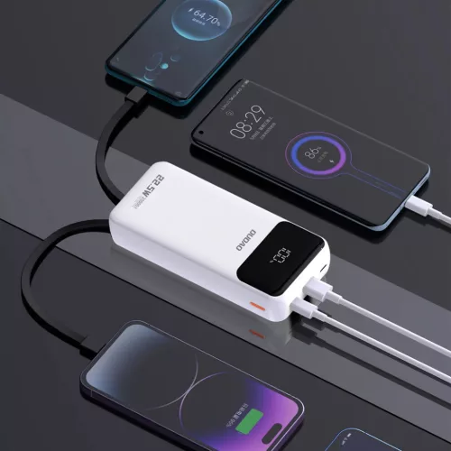 Dudao K15Pro Power Bank 20000mAh 22.5W PD USB-C / USB-A / Beépített -6977196682447 3 kép
