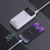 Dudao K15Pro Power Bank 20000mAh 22.5W PD USB-C / USB-A / Beépített -6977196682447 5 kép