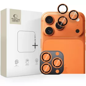   iPhone 17 Pro / 17 Pro Max Tech-Protect Camring Fit+ kameravédő Cosmic Orange