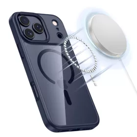 iPhone 17 Pro Tech-protect Magmat Magsafe tok Mély Kék/átlátszó-5906302334247 2 kép