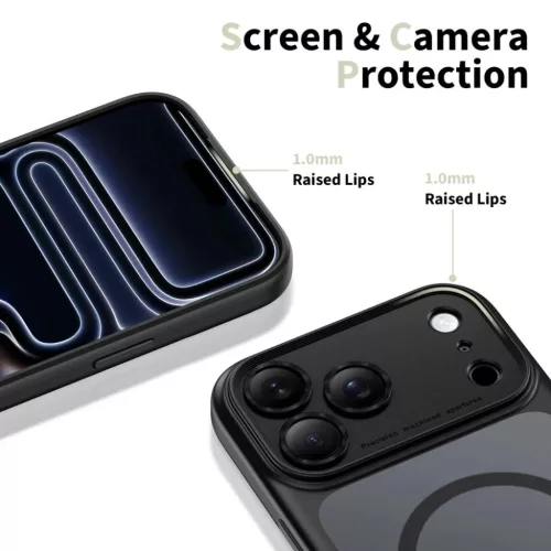 iPhone 17 Pro Tech-protect Magpeak Magsafe Cc matt fekete tok-5906302333554 3 kép