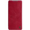 Samsung S21+ Plus Nillkin Qin bőr fliptok piros-6902048211575 1 kép