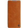 Samsung S21+ Plus Nillkin Qin bőr fliptok barna-6902048211582 1 kép