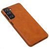 Samsung S21+ Plus Nillkin Qin bőr fliptok barna-6902048211582 4 kép