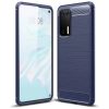 Szénszál mintájú TPU tok Huawei P40 kék