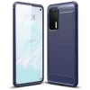 Szénszál mintájú TPU tok Huawei P40 kék