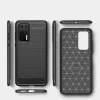 Szénszál mintájú TPU tok Huawei P40 kék-9111201899032 3 kép