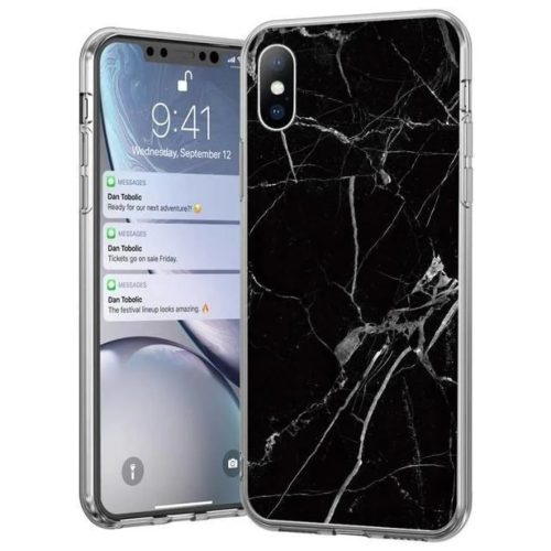 Wozinsky márvány mintás tok Xiaomi Mi 10 Lite fekete-9111201904897 1 kép
