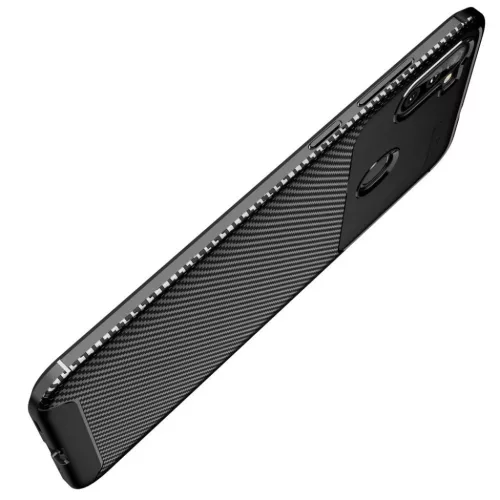 Samsung A11 / M11 Armored szénszál mintájú TPU tok fekete-5902429905377 4 kép