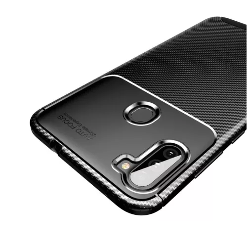 Samsung A11 / M11 Armored szénszál mintájú TPU tok fekete-5902429905377 5 kép