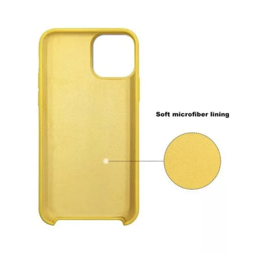 Samsung S21 Ultra Szilikon tok citromsárga-5902280669999 3 kép