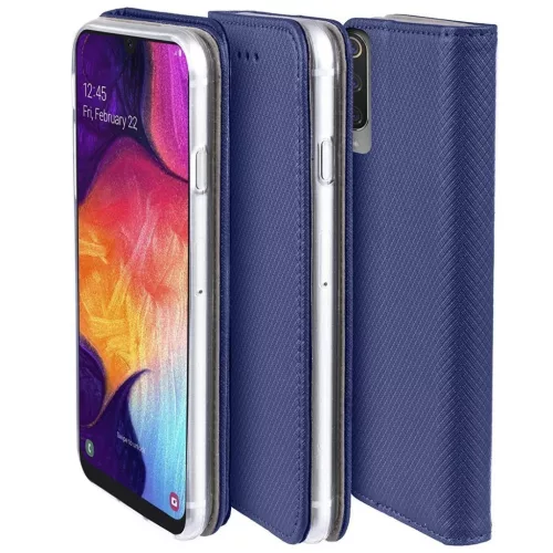Samsung Galaxy M11 / A11 Mágneses fliptok sötétkék-5902429906527 3 kép