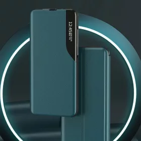 Eco Leather View Case intelligens fliptok Samsung A11 / M11 fekete-9111201927148 2 kép