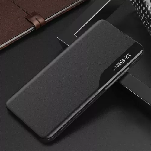 Eco Leather View Case intelligens fliptok Samsung A11 / M11 fekete-9111201927148 3 kép
