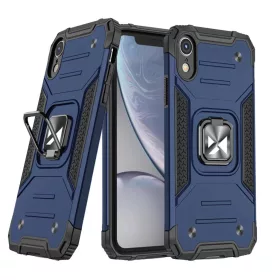 iPhone XR Wozinsky Ring Armor Case Kickstand telefontok kék-9111201918924 5 kép