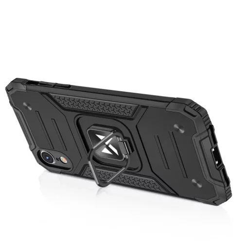 iPhone XR Wozinsky Ring Armor Case Kickstand telefontok kék-9111201918924 7 kép