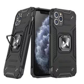   Wozinsky Ring Armor Case Kickstand telefontok Samsung Galaxy M31s fekete