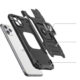 Wozinsky Ring Armor Case Kickstand telefontok Samsung Galaxy M31s kék-9111201919914 2 kép