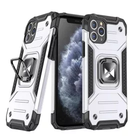   Wozinsky Ring Armor Case Kickstand telefontok Samsung Galaxy M31s ezüst