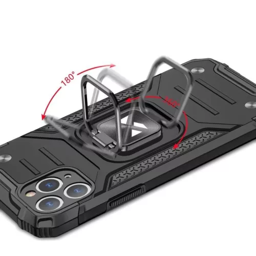 Wozinsky Ring Armor Case Kickstand telefontok Samsung Galaxy M31s ezü-9111201919945 5 kép