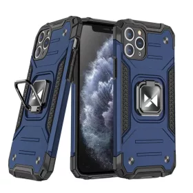   Wozinsky Ring Armor Case Kickstand telefontok Samsung Galaxy M51 kék