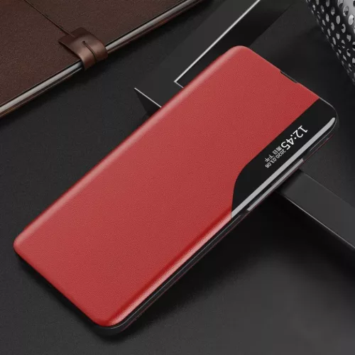 Eco Leather View Case intelligens fliptok Samsung M51 piros-9111201923034 2 kép