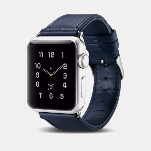 Apple Watch 42/44/45 mm iCarer Valódi bőr óraszíj kék-6958955841084 1 kép