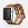 iCarer Valódi bőr óraszíj Apple Watch 38/40/41 mm dupla szíjas design világosbarna